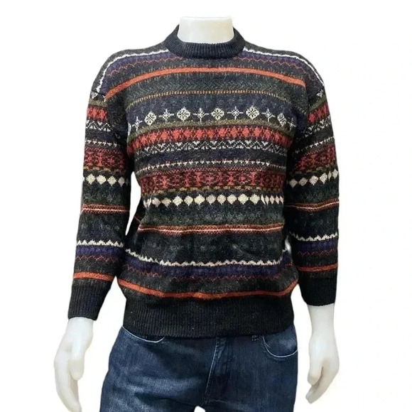 Dual Control Vintage  Crewneck Wool Sweater - Picture 1 of 12